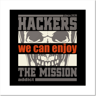 Hackers skull Posters and Art